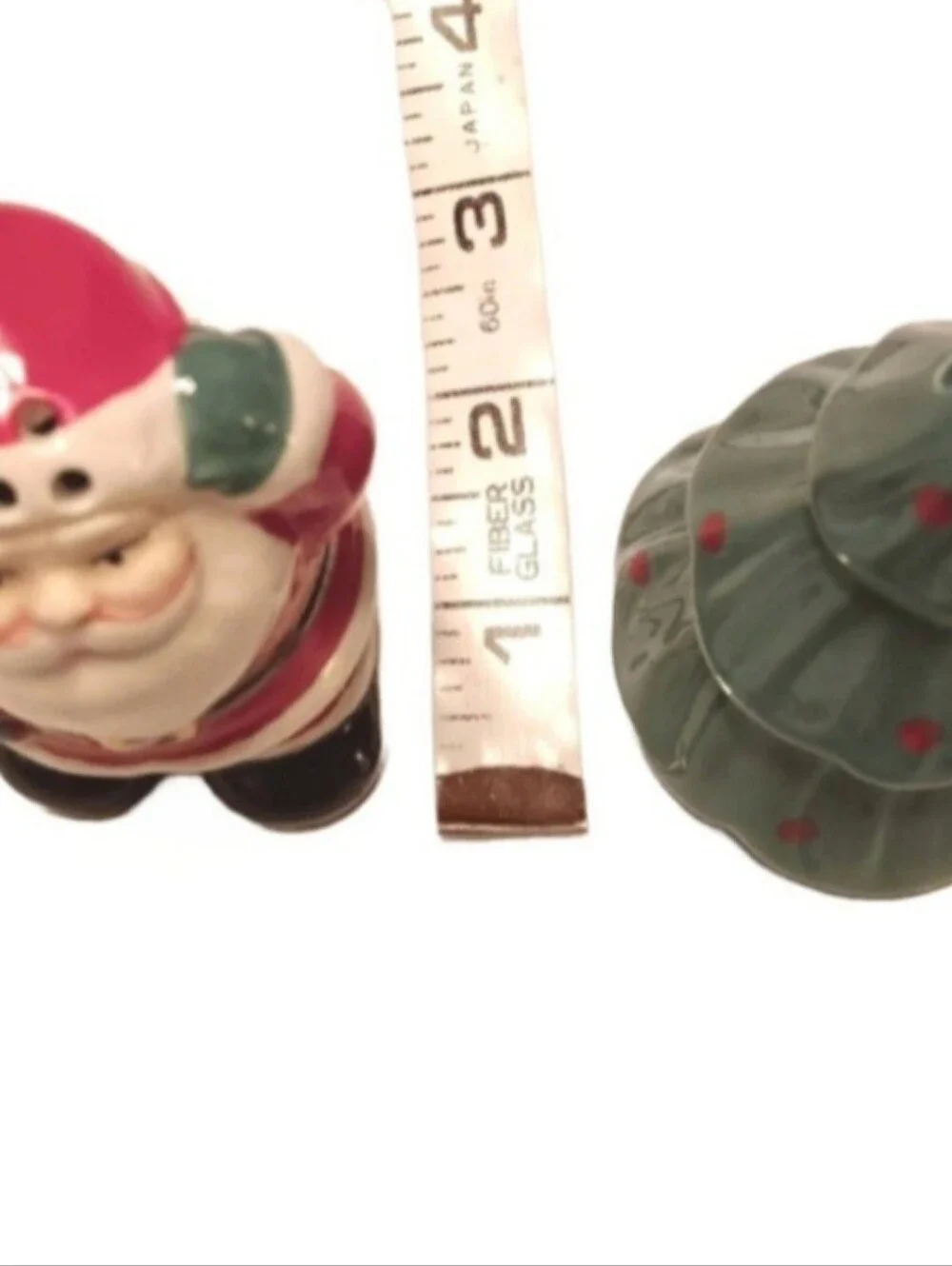 NWOT Celebrate It Ceramic Santa & Christmas Tree Salt & Pepper Shaker